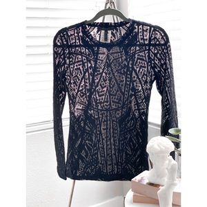 BCBG black long sleeves shirt size XXS